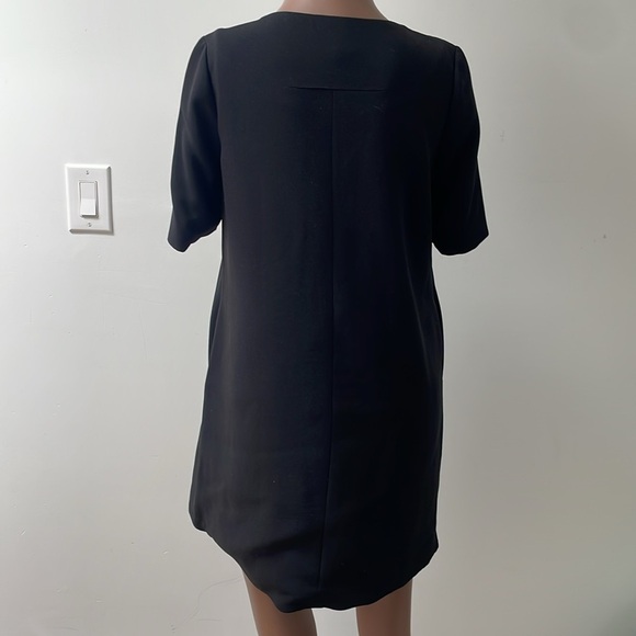 Rag & and Bone Shortsleeve Shirt Dress Black Leather Pocket Oversized XS - Picture 12 of 12